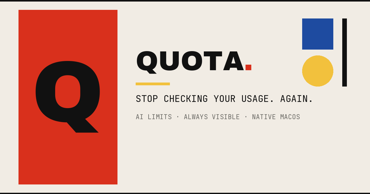Quota visual